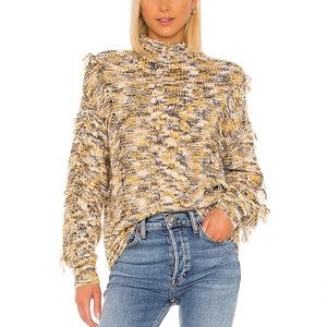 Fringed Sweater - PLANET BLUE/BLUE LIFE